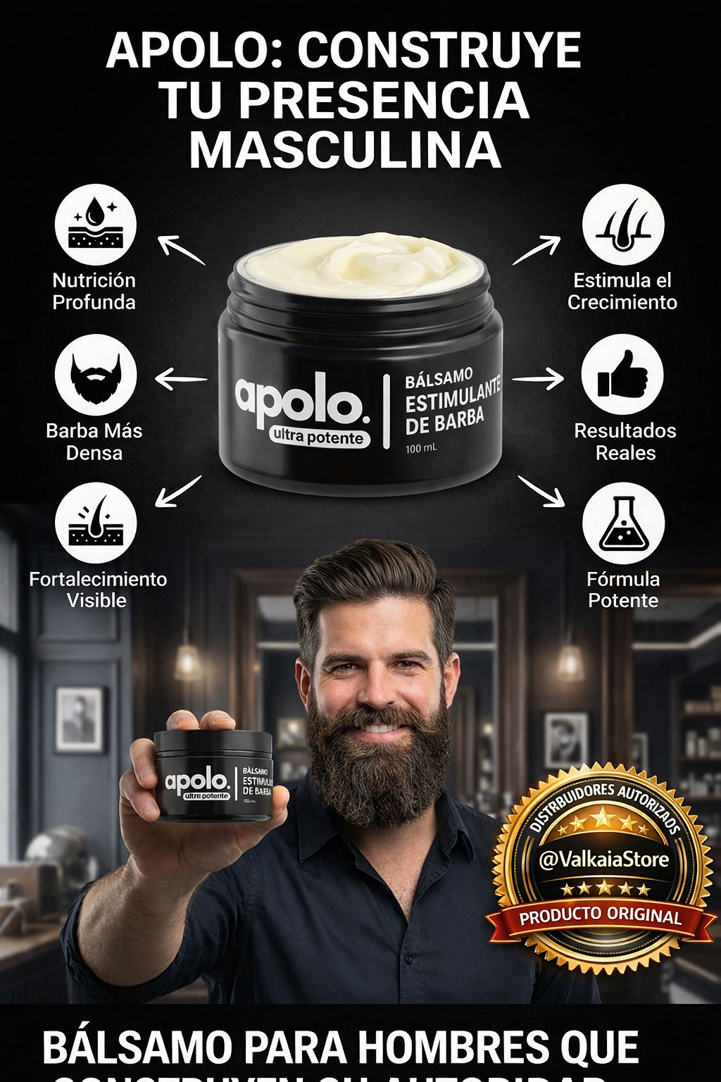 Bálsamo Crecimiento de Barba Ultra Potente | 100mL