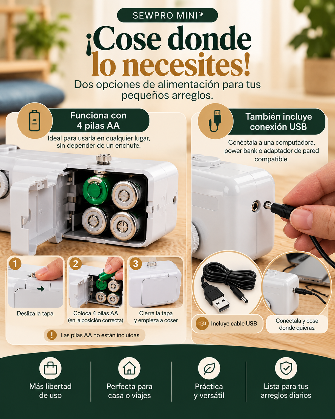 SewPro Mini - ¡LA MÁQUINA DE COSER PROFESIONAL EN TUS MANOS!