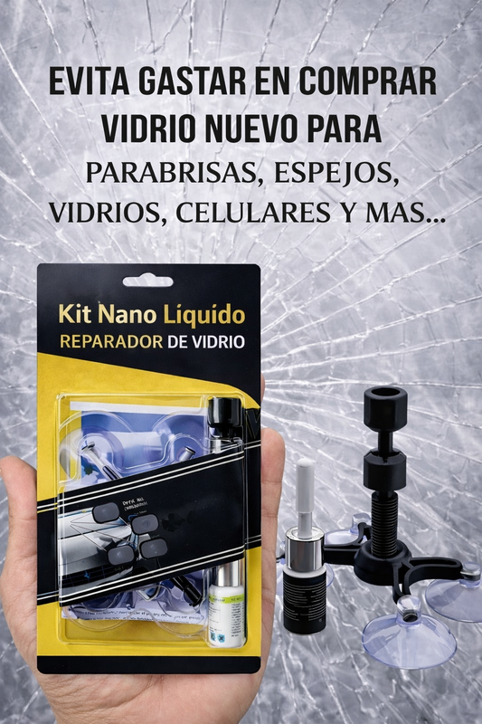 KIT NANO-LÍQUIDO REPARADOR DE VIDRIO
