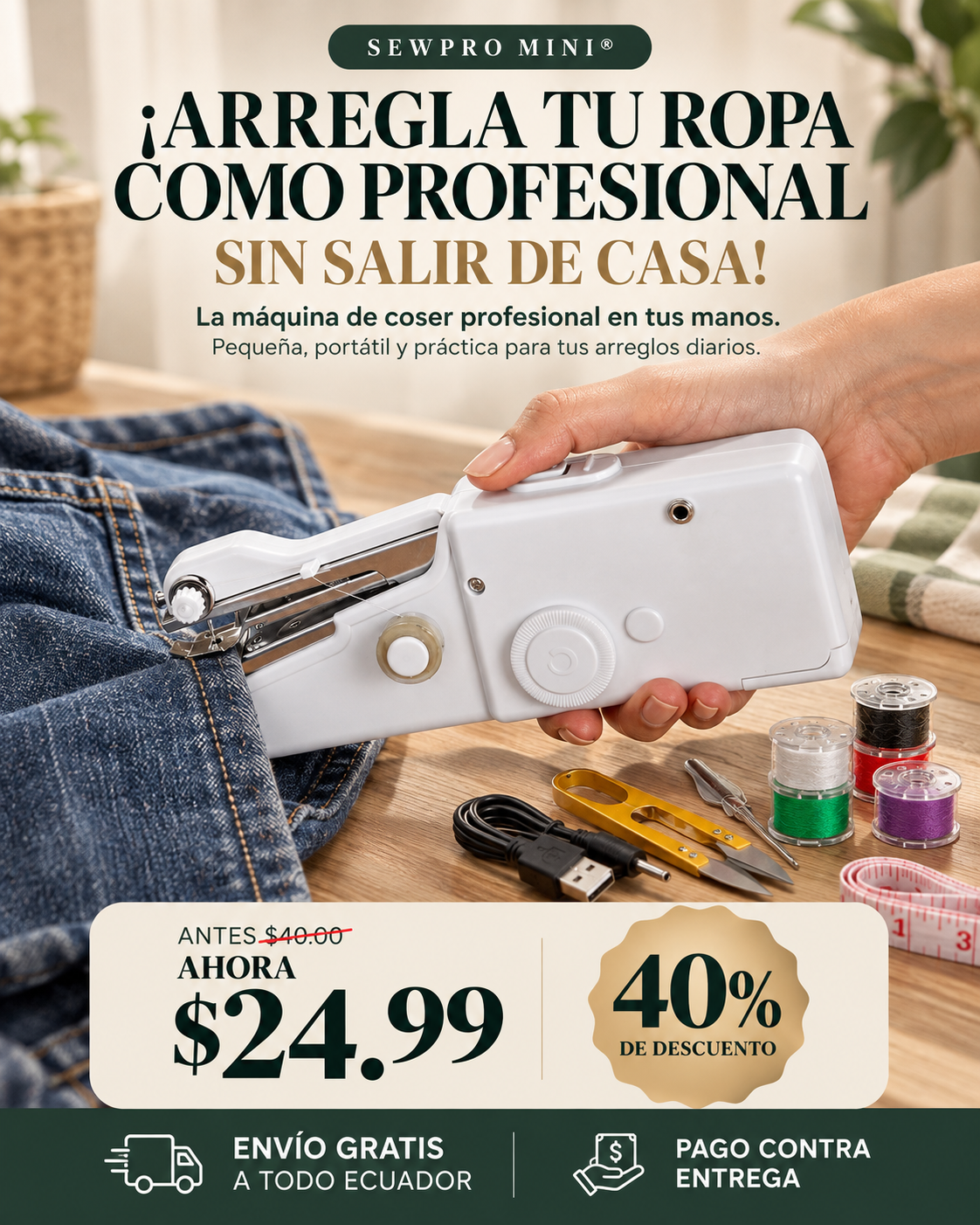 SewPro Mini - ¡LA MÁQUINA DE COSER PROFESIONAL EN TUS MANOS!