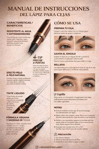 Lápiz Efecto Microblading Profesional