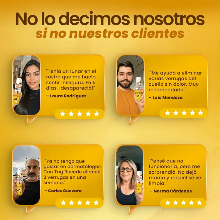 Tag Recede - Combate Verrugas e imperfecciones